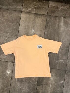Zara Kids Peach Short Sleeve Graphic Tee size 7